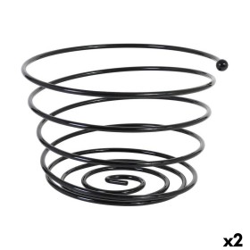 Fruit Bowl Viejo Valle Black Spiral Ø 26 x 17 cm (2 Units) by Viejo Valle, Bowls and large cups - Ref: S2229208, Price: 18,92...