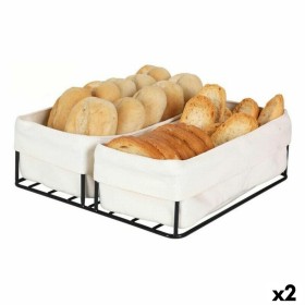 Brotkorb Viejo Valle 2 Körbe 100 % Baumwolle 24 x 23 x 7 cm (2 Stück) von Viejo Valle, Lagerung von Lebensmitteln - Ref: S222...