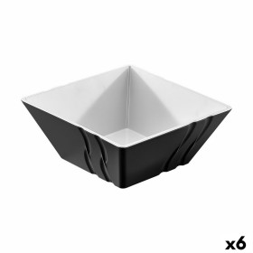 Bowl Viejo Valle Luxor Melamin Black 24 x 24 x 10 cm (6 Units) by Viejo Valle, Bowls and large cups - Ref: S2229222, Price: 3...