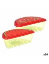 Fiambrera Fruta Fresa Sandía Plástico 23 x 8 x 13 cm (24 Unidades) | Tienda24 Tienda24.eu