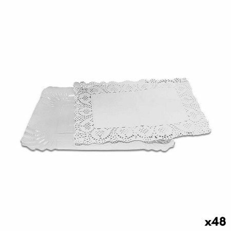 Base per torta Algon Bianco 15 x 22 x 1 cm (4 Pezzi) (48 Unità) | Tienda24 - Global Online Shop Tienda24.eu