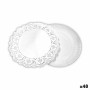 Cake stand Algon White 21 x 21 x 1 cm Circular (3 Pieces) (48 Units) by Algon, Plates and dishes - Ref: S2229301, Price: 22,8...