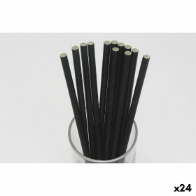 Straws Algon Cardboard Black 20 Pieces 24 Units by Algon, Straws - Ref: S2229321, Price: 13,55 €, Discount: %