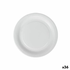 Plate set Algon Disposable White Cardboard 18 cm (36 Units) by Algon, Turntables - Ref: S2229332, Price: 17,10 €, Discount: %