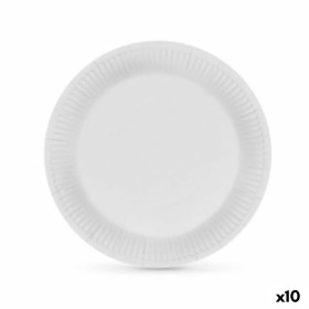 Plate set Algon Cardboard Disposable White (10 Units) by Algon, Turntables - Ref: S2229338, Price: 39,42 €, Discount: %