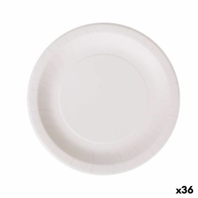 Plate set Algon Disposable White Cardboard 28 cm (36 Units) by Algon, Turntables - Ref: S2229339, Price: 16,48 €, Discount: %