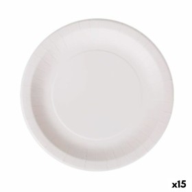 Plate set Algon Disposable White Cardboard 28 cm (15 Units) by Algon, Turntables - Ref: S2229341, Price: 43,64 €, Discount: %