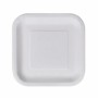 Plate set Algon Disposable White Cardboard Squared 23 cm (36 Units) by Algon, Turntables - Ref: S2229348, Price: 16,48 €, Dis...