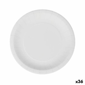 Plate set Algon Disposable White Cardboard 20 cm (36 Units) by Algon, Turntables - Ref: S2229357, Price: 15,27 €, Discount: %