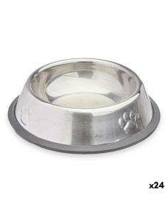 Ciotola per cani Argentato Grigio Gomma Metallo 15 x 4 x 15 cm (24 Unità) da Mascow, Piatti - Ref: S3630398, Precio: 29,98 €,...