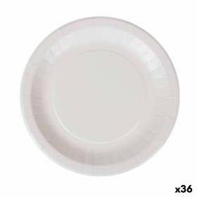 Service de vaisselle Algon Produits à usage unique Blanc Carton 18 cm (36 Unités) | Tienda24 - Global Online Shop Tienda24.eu