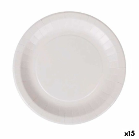 Plate set Algon Disposable White Cardboard 28 cm (15 Units) by Algon, Turntables - Ref: S2229365, Price: 38,79 €, Discount: %