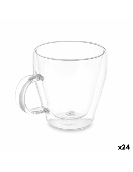 Mug Transparent Borosilicate Glass 270 ml (24 Units) | Tienda24 Tienda24.eu