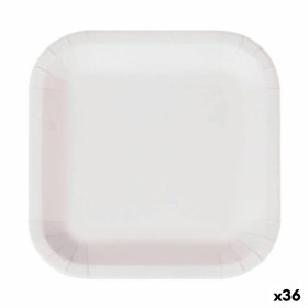 Plate set Algon Disposable White Cardboard 26 cm (36 Units) by Algon, Turntables - Ref: S2229379, Price: 49,34 €, Discount: %