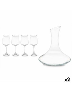 Set Vino Trasparente Vetro 420 ml 1,8 L (2 Unità) da Vivalto, Brocche e decanter - Ref: S3630430, Precio: 35,25 €, Descuento: %