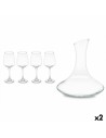 Set Vino Trasparente Vetro 420 ml 1,8 L (2 Unità) da Vivalto, Brocche e decanter - Ref: S3630430, Precio: 35,25 €, Descuento: %