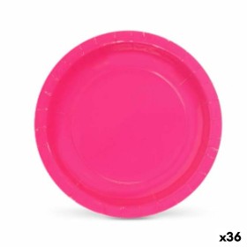 Plate set Algon Disposable Cardboard Fuchsia 20 x 20 x 1,5 cm (36 Units) by Algon, Turntables - Ref: S2229384, Price: 19,54 €...