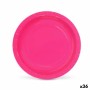 Set de Platos Algon Desechables Cartón Fucsia 20 x 20 x 1,5 cm (36 Unidades) de Algon, Platos - Ref: S2229384, Precio: 19,54 ...