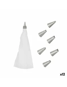 Pincel de Silicona Quttin Gris Silicona Acero 28 x 4 cm (24 Unidades) | Tienda24 Tienda24.eu