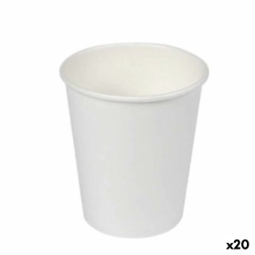 Set of glasses Algon Cardboard Disposable White 20 Units (100 Pieces) by Algon, Tumblers - Ref: S2229399, Price: 42,02 €, Dis...