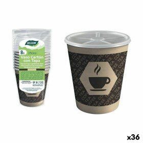 Gläserset Algon Einwegartikel Pappe blumig 10 Stücke 250 ml (24 Stück) | Tienda24 - Global Online Shop Tienda24.eu