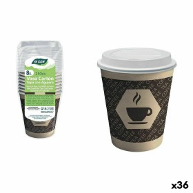 Set of glasses Algon Cardboard Coffee 8 Pieces 250 ml (36 Units) by Algon, Tumblers - Ref: S2229421, Price: 29,92 €, Discount: %