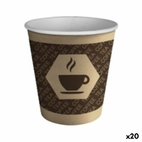 Set of glasses Algon Cardboard Disposable Coffee 20 Units (100 Pieces) by Algon, Tumblers - Ref: S2229424, Price: 52,45 €, Di...