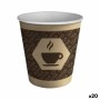 Set de Verres Algon Carton Produits à usage unique Café 20 Unités (100 Pièces) | Tienda24 - Global Online Shop Tienda24.eu