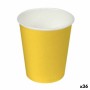 Set of glasses Algon Cardboard Disposable Yellow 36 Units (24 Pieces) by Algon, Tumblers - Ref: S2229433, Price: 30,53 €, Dis...