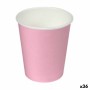 Plate set Algon Cardboard Disposable Pink (36 Units) by Algon, Turntables - Ref: S2229438, Price: 29,31 €, Discount: %