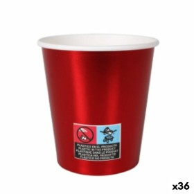 Set of glasses Algon Cardboard Disposable Red 36 Units 200 ml (10 Pieces) by Algon, Tumblers - Ref: S2229442, Price: 22,98 €,...