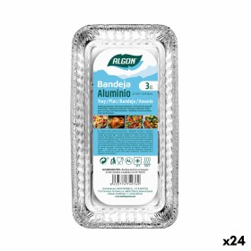 Ensemble de plats pour la cuisine Jetable Rond Aluminium 25 x 8 x 25 cm (12 Unités) | Tienda24 - Global Online Shop Tienda24.eu