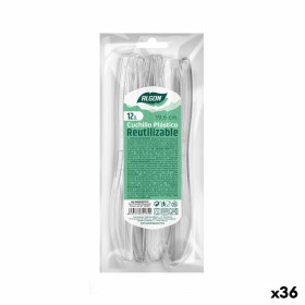 Knife Set Algon Reusable White 36 Units 19,6 cm Algon - 1