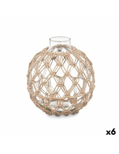 Florero Romimex Amarillo Blanco Cerámica 18 x 33 x 18 cm | Tienda24 Tienda24.eu