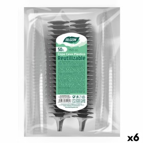 Calici da champagne riutilizzabili Algon Nero 6 Unità 150 ml (50 Pezzi) di Algon, Tumbler - Rif: S2229491, Prezzo: 33,40 €, S...