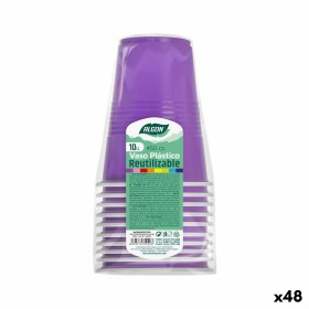 Conjunto de copos reutilizáveis Algon Fúcsia 48 Unidades 450 ml (10 Peças) de Algon, Copos - Ref: S2229507, Preço: 28,64 €, D...