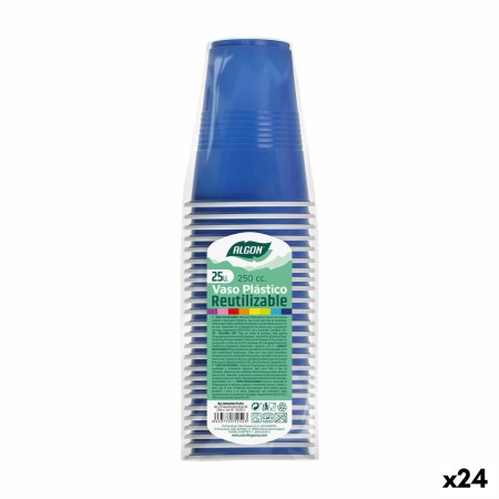 Set di bicchieri riutilizzabili Algon Azzurro 24 Unità 250 ml (25 Pezzi) di Algon, Tumbler - Rif: S2229510, Prezzo: 29,97 €, ...