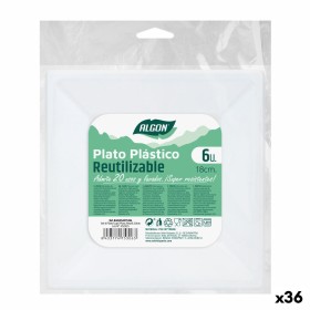 Service de vaisselle Algon Produits à usage unique Blanc Carton 18 cm (36 Unités) | Tienda24 - Global Online Shop Tienda24.eu