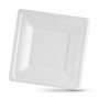 Conjunto de pratos Algon Descartáveis Branco Cana-de-açúcar Quadrado 16 cm (24 Unidades) | Tienda24 - Global Online Shop Tienda24.eu