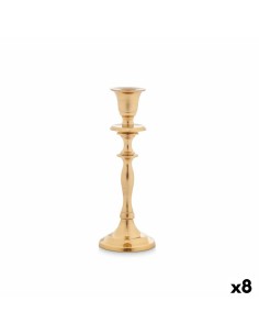 Candelabro Dorato Alluminio 4,5 x 20 x 7,5 cm (8 Unità) da Gift Decor, Candelieri e portacandele - Ref: S3630695, Precio: 39,...