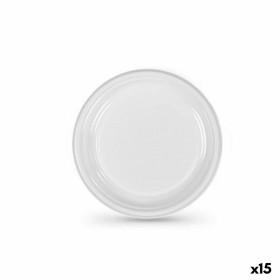 Set of reusable plates Algon White Plastic 17 x 17 x 1,5 cm (36 Units) by Algon, Turntables - Ref: S2229578, Price: 21,37 €, ...