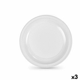 Set of reusable plates Algon White Plastic 28 x 28 x 1,5 cm (36 Units) by Algon, Turntables - Ref: S2229593, Price: 20,07 €, ...