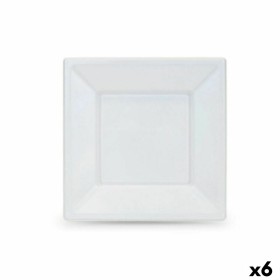 Set de platos reutilizables Algon Blanco Plástico 18 x 18 x 1,5 cm (36 Unidades) de Algon, Platos - Ref: S2229595, Precio: 18...