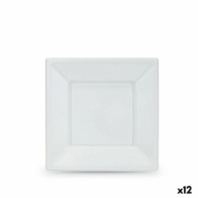 Lot d'assiettes réutilisables Algon Blanc Plastique 18 x 18 x 1,5 cm (24 Unités) de Algon, Platines - Réf : S2229596, Prix : ...