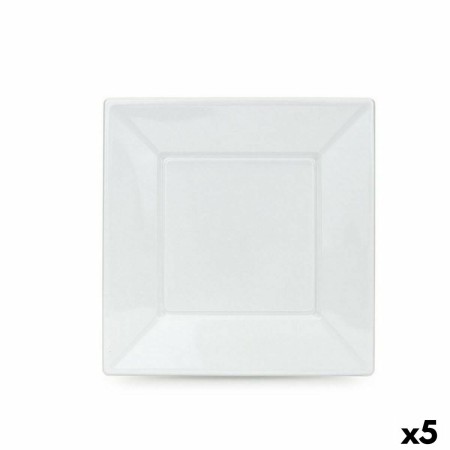 Set of reusable plates Algon White Plastic 23 x 23 x 1,5 cm (36 Units) by Algon, Turntables - Ref: S2229599, Price: 25,05 €, ...