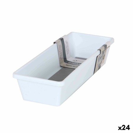 Contenitori per Cassetti Confortime Bianco 24,5 x 9,5 x 5 cm Base antiscivolo (24 Unità) di Confortime, Organizer per cassett...