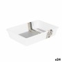 Organiseur de Tiroirs Confortime Blanc 24,5 x 17 x 5 cm Base antidérapante (24 Unités) de Confortime, Organiseurs de tiroir -...