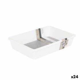 Organizador de Cajones Confortime Blanco 24,5 x 17 x 5 cm Base antideslizante (24 Unidades) de Confortime, Organizadores de c...