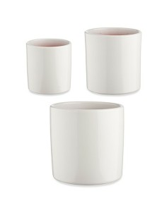 Set of pots Grey Clay (3 Pieces) (22,5 x 18,5 x 22,5 cm) | Tienda24 Tienda24.eu