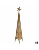 Christmas Tree Tower Star Golden Metal Plastic 28 x 127 x 28 cm (6 Units) | Tienda24 Tienda24.eu